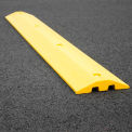 Plastics-R-Unique 21096SBY Yellow Speed Bump with Cable Protection & Hardware - 96&quot; Long