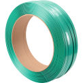 Global Industrial Polyester Strapping, 3/4&quot;W x 2400'L x 0.050&quot; Thick, 16&quot; x 6&quot; Core, Green