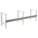 Global Industrial Workbench Stringer-Gray, 96&quot;W x 6&quot;H