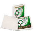 Samsill Earth&#39;s Choice Biodegradable Round Ring View Binder, 1&quot; Capacity, White