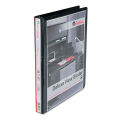Universal Slant D-Ring View Binder, 3 Rings, 0.5&quot; Cap, 11&quot; x 8.5&quot;, Black