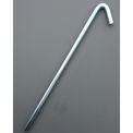 Zinc Plated Hook Stake, 18&quot;L, Unpainted