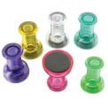 MasterVision Magnetic Push Pins  3/4&quot; Assorted Colors 6 ct