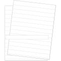 MasterVision Accessory - Data Card Replacement Sheet 8-1/2 x 11, White, 10 Sheets