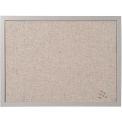 MasterVision Fabric Corkboard 18x24&quot; Gray Frame