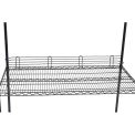 Nexel Ledge for Wire Shelves, Black Epoxy, 36&quot;L x 4&quot;H