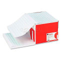Universal Green Bar Computer Paper, 20lb, 14-7/8 x 11, Perforated Margins, 2400 Sheets