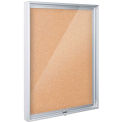 Balt® Enclosed Bulletin Board, Natural Cork, 24"W x 36"H