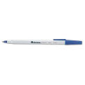 Universal Economy Ballpoint Stick Oil-Based Pen, Blue Ink, Medium, Dozen