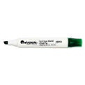 Universal Dry Erase Marker, Chisel Tip, Green, Dozen