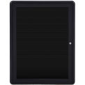 Ghent&#174; 1 Door Ovation Letter Board, Black w/Black Frame, 24-1/8&quot;w x 33-3/4&quot;H