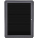Ghent&#174; 1 Door Ovation Letter Board, Black w/Gray Frame, 24-1/8&quot;w x 33-3/4&quot;H