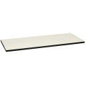 HON Huddle Table Top Rectangle Flat Edge 60"W x 24"D Silver Mesh Finish