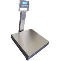 Optima NTEP S.S. Bench Digital Scale, LCD Display, 500lb x 0.1lb, 24&quot; x 24&quot;, OP-915SS-2424-500LCD