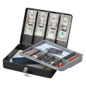 SentrySafe Deluxe Cash Box, Key Lock, 11-13/16&quot;W x 9-1/4&quot;D x 3-9/16&quot;H, Black
