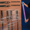Goodwrappers Stretch Wrap, 10&quot; x 1000' x 80 Gauge with Dispenser, Purple - Pkg Qty 4
