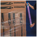 Goodwrappers Stretch Wrap, 15&quot; x 1000' x 80 Gauge with Dispenser, Purple - Pkg Qty 4
