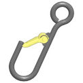 M&W 5/16&quot; Alloy Latching J-Hook, Style A 230 Lb. Cap.