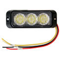 Buyers 8891121 LED Rectangular Clear Strobe Light 12-24VDC, 3 LEDs