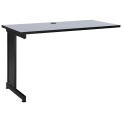 Global Industrial Left Handed Return Table, 48&quot;, Gray