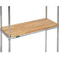 36&quot;W x 14&quot;D x 1&quot;Thick Hardwood Deck Overlay for Wire Shelving