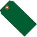 4-3/4&quot;x2-3/8&quot; Plastic Shipping Tag, Green, 100 Pack