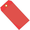 4-3/4&quot;x2-3/8&quot; Self Laminating Tags, Red, 100 Pack
