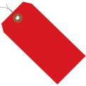 6-1/4&quot;x3-1/8&quot; Plastic Shipping Tag Pre-Wired, Red 100 Pack