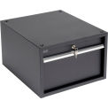 Global Industrial Stacking Steel Drawer, 17-1/4&quot;W x 20&quot;D x 12&quot;H, Black