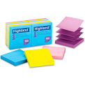 Highland Self-Stick Notes 6549PUB, 3&quot; x 3&quot;, Bright, 100 Sheets, 12/Pack