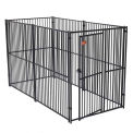 Lucky Dog Modular Dog Kennel, European Style, 72&quot;H x 60&quot;W x 120&quot;L, Black