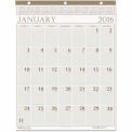 House of Doolittle Recycled Large Print Monthly Wall Calendar, Leatherette Binding, 20 x 26, 2024