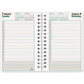 Blueline DuraGlobe Daily Planner Ruled For 30-Minute Appointments, 8 x 5, Black, 2024