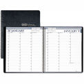 House of Doolittle Recycled Professional Weekly Planner, 15-Min Appointments, 11 x 8.5, Black, 2024
