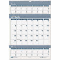House of Doolittle Recycled Bar Harbor Three-Months-per-Page Wall Calendar, 15.5 x 22, 2023-2025