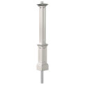 Mayne 5835-W, Signature Lamp Post with Mount, 10&quot;L x 10&quot;W x 90&quot;H, White