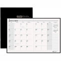 House of Doolittle Recycled Ruled Planner with Stitched Leatherette Cover, Black, 2023-2025