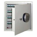 Wilson Safe Key Safe Cabinet, Electronic Lock, 13-1/2&quot;W x 7-1/4&quot;D x 14-1/2&quot;H, Gray