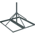 Non-Pentrating Roof Mount, 1.25&quot; OD, Gray