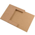 12&quot;x10-1/2&quot;x2&quot; Kraft Easy-Fold Mailer - Pkg Qty 50