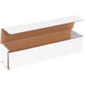 14&quot;x3&quot;x3&quot; White Corrugated Mailer - Pkg Qty 50