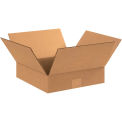 11&quot; x 11&quot; x 3&quot; Flat Corrugated Boxes - Pkg Qty 25