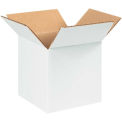 7&quot; x 7&quot; x 7&quot; White Corrugated Boxes - Pkg Qty 25