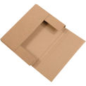 11 1/8&quot;x8-5/8&quot;x4&quot; Kraft Easy-Fold Mailer - Pkg Qty 50