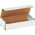 9&quot;x4&quot;x2&quot; White Corrugated Mailer - Pkg Qty 50