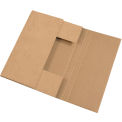 17-1/4&quot;x11-1/4&quot;x2&quot; Kraft Easy-Fold Mailer - Pkg Qty 50