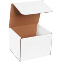 8&quot;x7&quot;x6&quot; White Corrugated Mailer - Pkg Qty 50