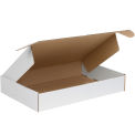 19&quot;x12&quot;x3&quot; White Deluxe Literature Mailer - Pkg Qty 25