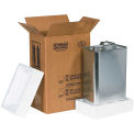 Box Partners 1 Gallon F-Style Shipper Kit 8-3/16&quot; x 5-11/16&quot; x 12-3/8&quot;, HAZ1120