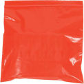 2 Mil Reclosable Bags, 3&quot;x3&quot;, Red, 1000 Pack